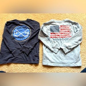 Set of 2 size 4T Vineyard Vines longsleeve T-shirts